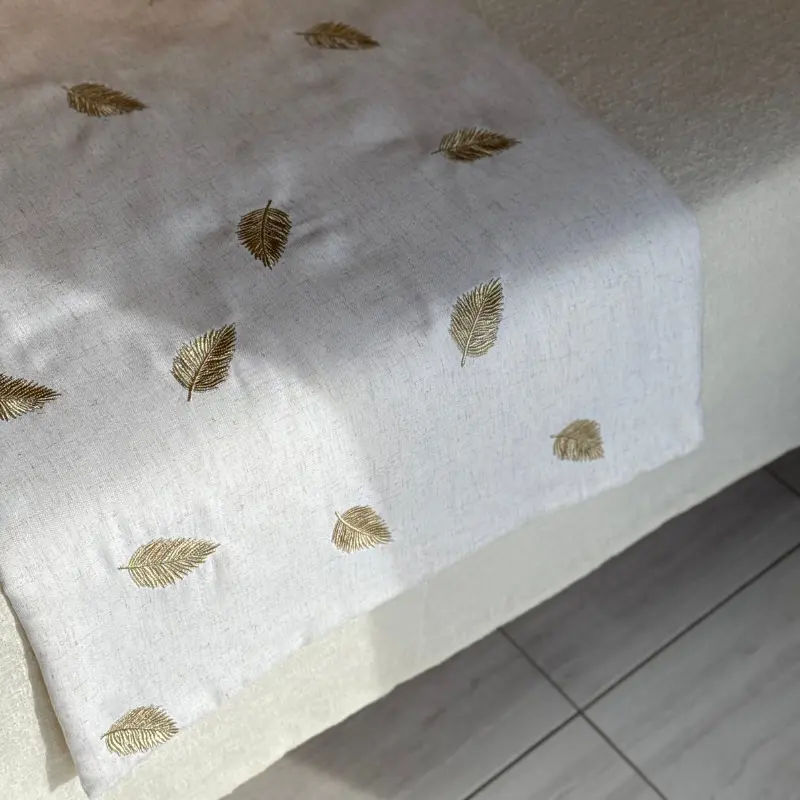 Couvre lit feuille dorées – Image 3