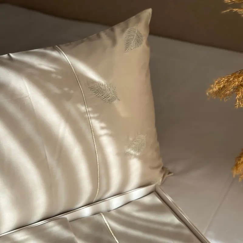 Parure de lit feuille dorée – Image 4