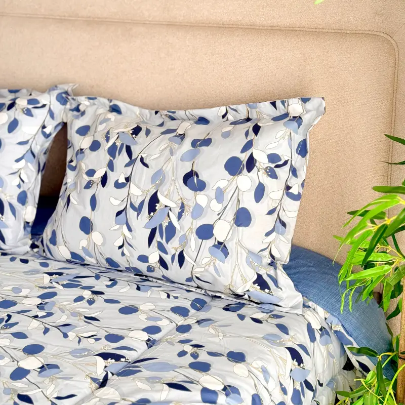 Couette Feuilles Bleues – Image 3