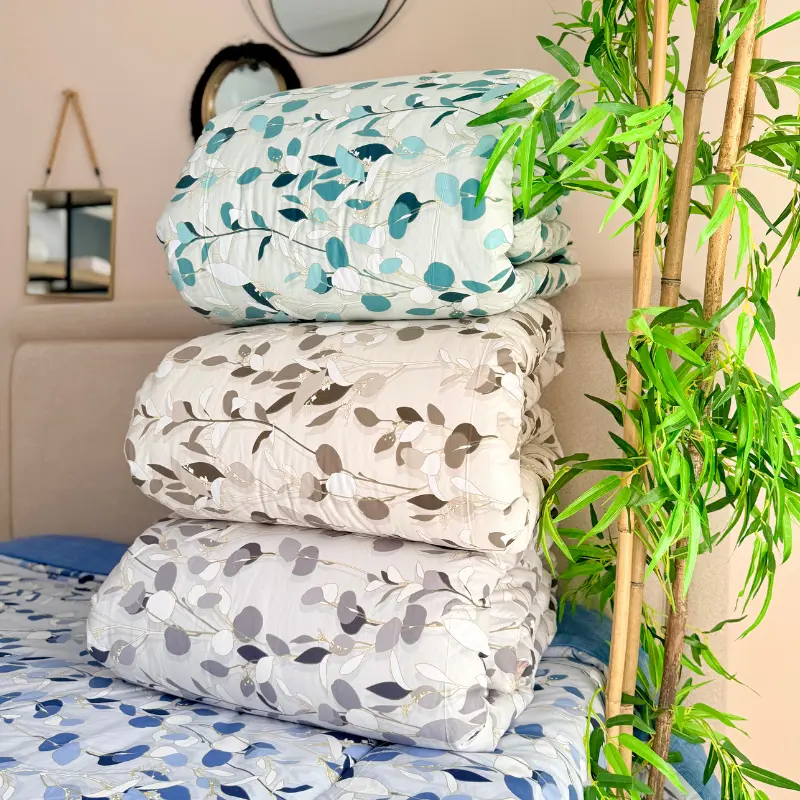 Couette Feuilles Bleues – Image 4