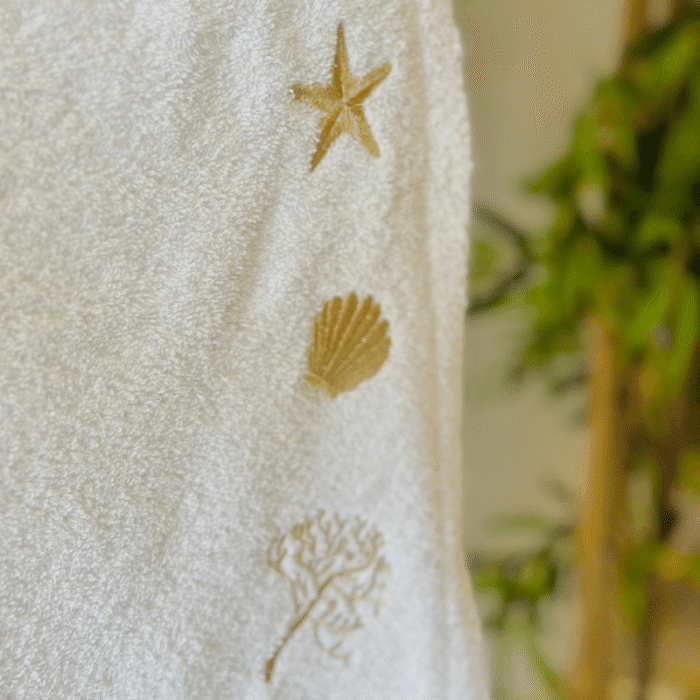 Sortie de bain 2 pièces avec peignoir et serviette assortie – Douce, absorbante et séchage rapide