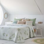 Jeté DAO 250x270 cm double face vert ou beige – Assia Home Tunisie