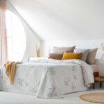 Jeté DAO 250x270 cm double face vert ou beige – Assia Home Tunisie