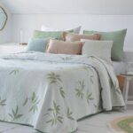 Jeté DAO 250x270 cm double face vert ou beige – Assia Home Tunisie