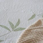Jeté DAO 250x270 cm double face vert ou beige – Assia Home Tunisie