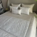 couvre lit Achek motif blanc Tunisie