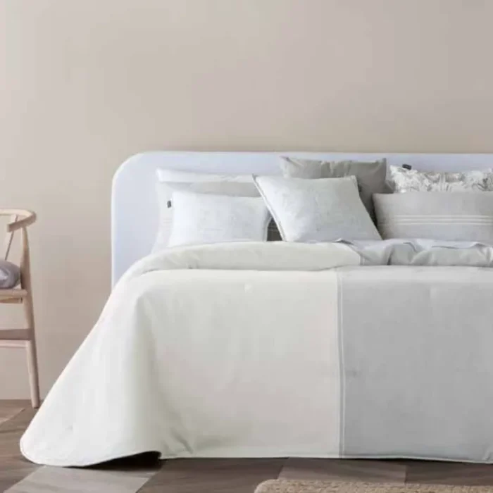 Couvre-lit Praga Tunisie – gris taupe