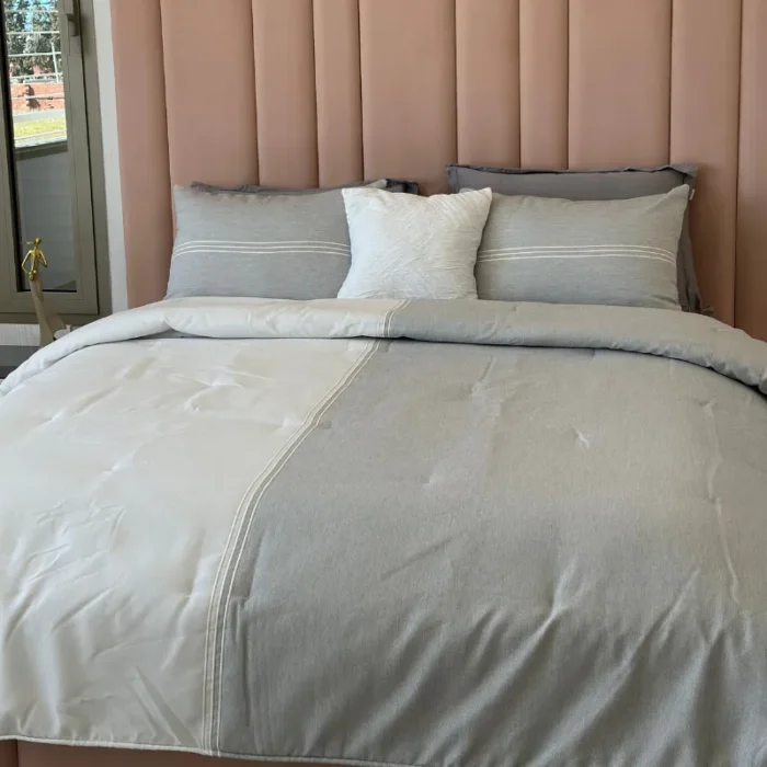 Couvre-lit Praga Tunisie – gris taupe