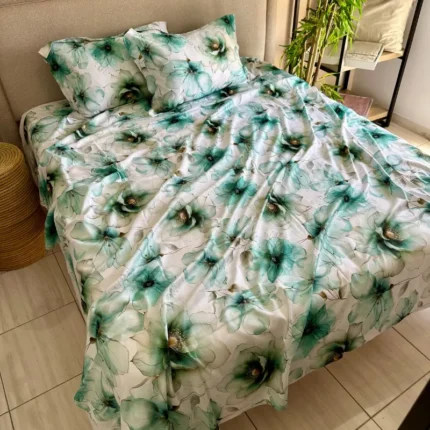 Parure de lit 3D coton satin 4 pièces – Exotica