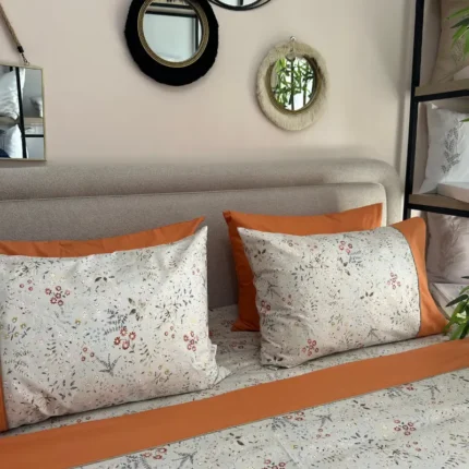 Parure de lit floral Tunisie 100% coton