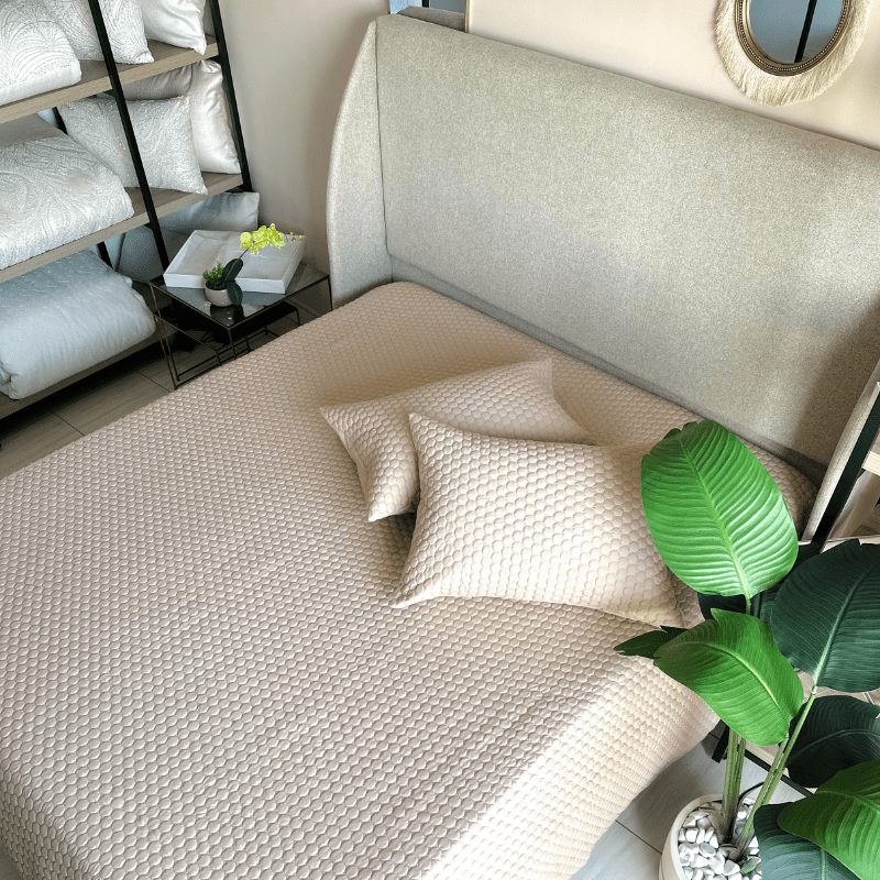 Jeté de lit 3 pièces élégant – Léger, doux et respirant pour toutes saisons