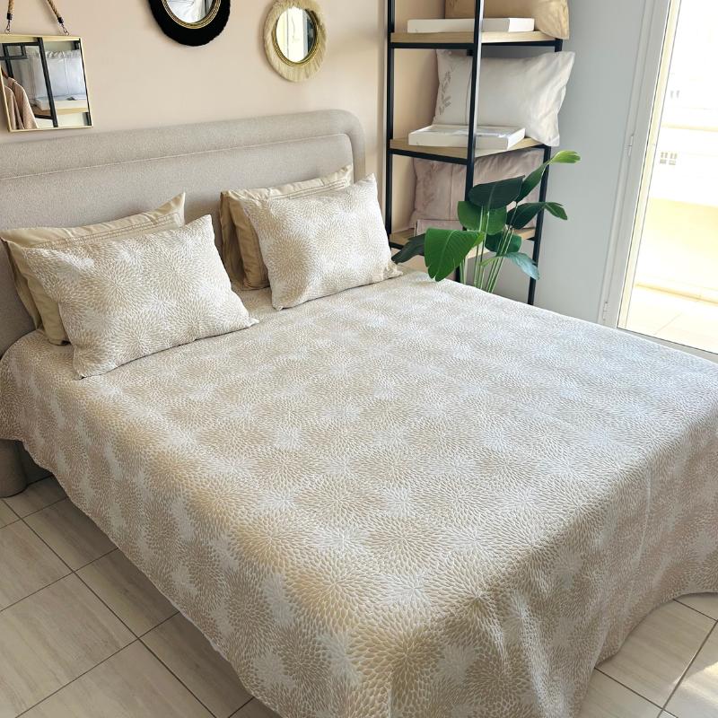 Jeté de lit Tunisie Shams – ensemble 5 pièces élégant | Assia Home