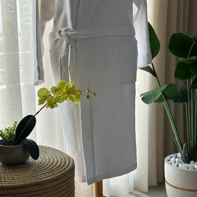 Cape de bain blanche adulte – linge de bain hôtelier absorbant – Assia Home