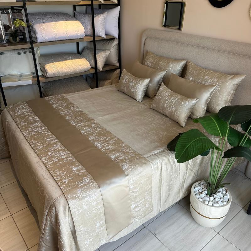 Couvre-lit Nesmah 260x240 cm avec 6 taies – Assia Home Tunisie