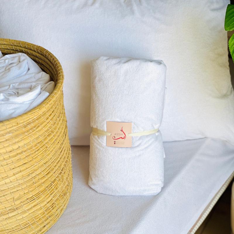 Protège-matelas imperméable blanc