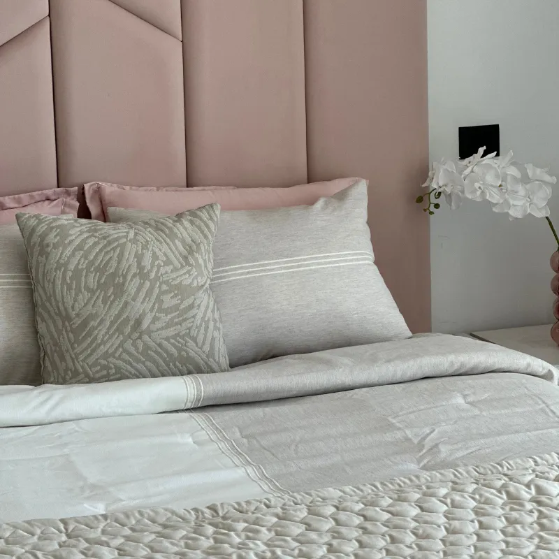 Couvre-lit Praga Tunisie – gris taupe