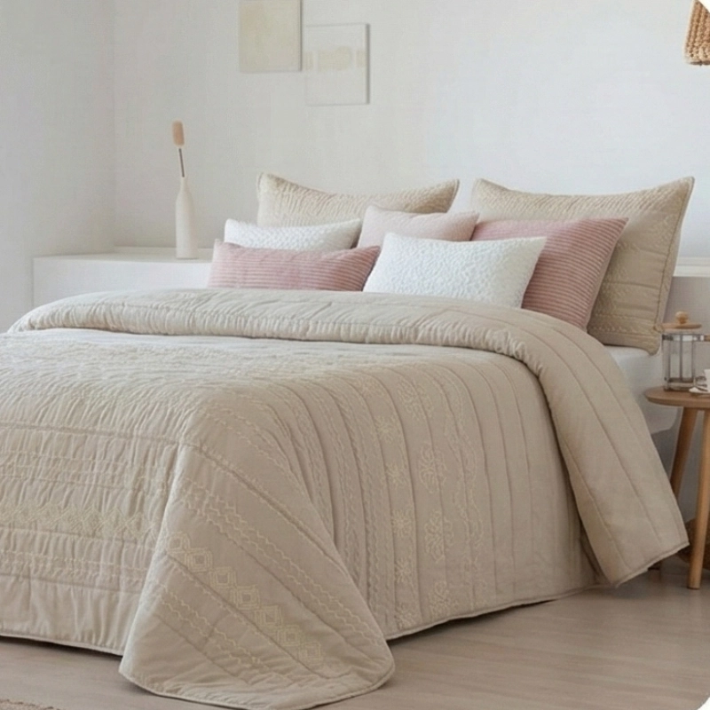 jeté Sophie beige Antilo 250x270