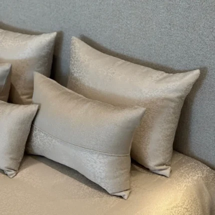 couvre lit lune 7 pièces grège clair