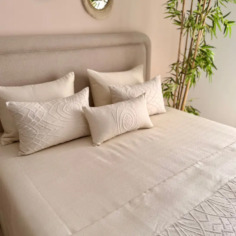 couvre lit de noce royal 7 pièces 260x240