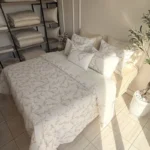 couvre lit rourouette kamraya brodée 260x240