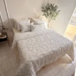 couvre lit rourouette kamraya brodée 260x240