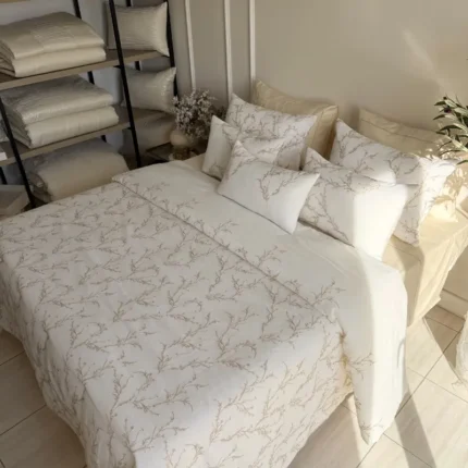 couvre lit rourouette kamraya brodée 260x240